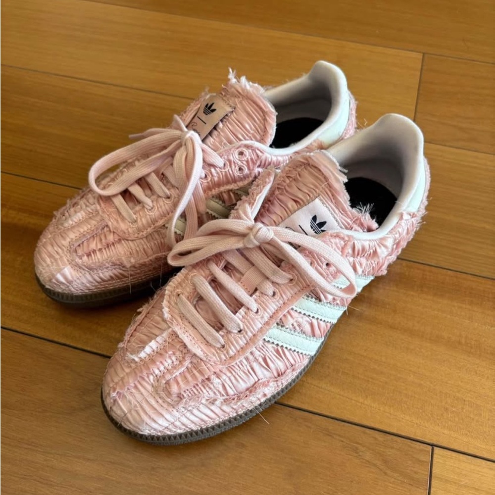 Adidas Pink Textured Sneakers